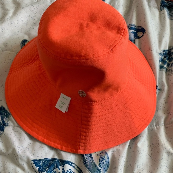 Lilly Pulitzer Blue and Pink Floral Hat - Picture 2 of 3